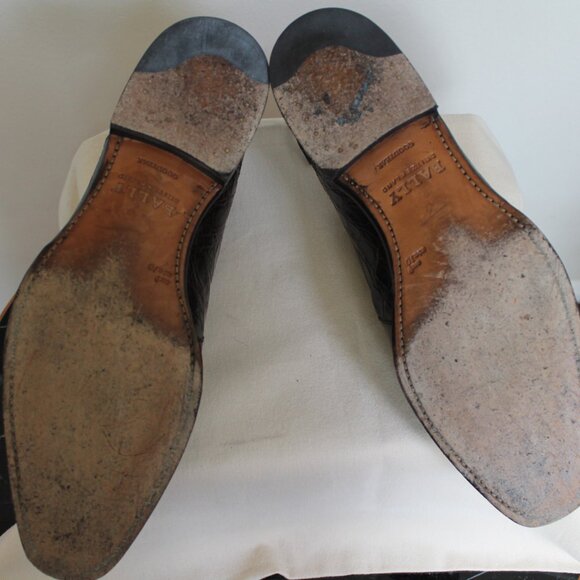 Bally Scribe genuine Alligator Men's dark brown lace ups US size 10 Switzerland - Picture 10 of 10